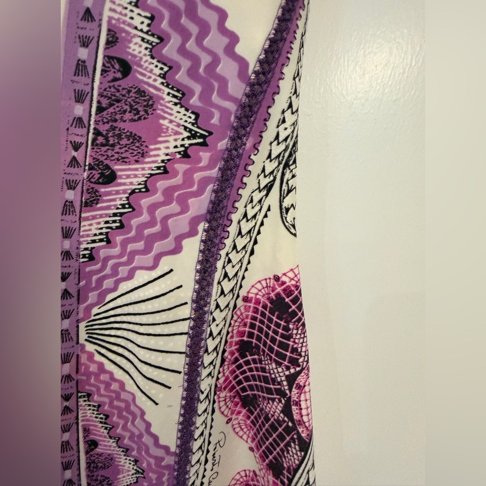 ROBERTO CAVALLI JACQUARD PRINT TRUMPET MINI DRESS Size 42 US 6 / 8 medium - Picture 11 of 16